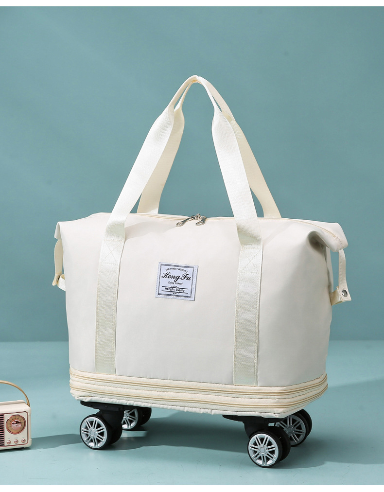 Extra large capacity travel bag, security lock universal wheeled maternity bag, short distance business trip airplane bag storage bag