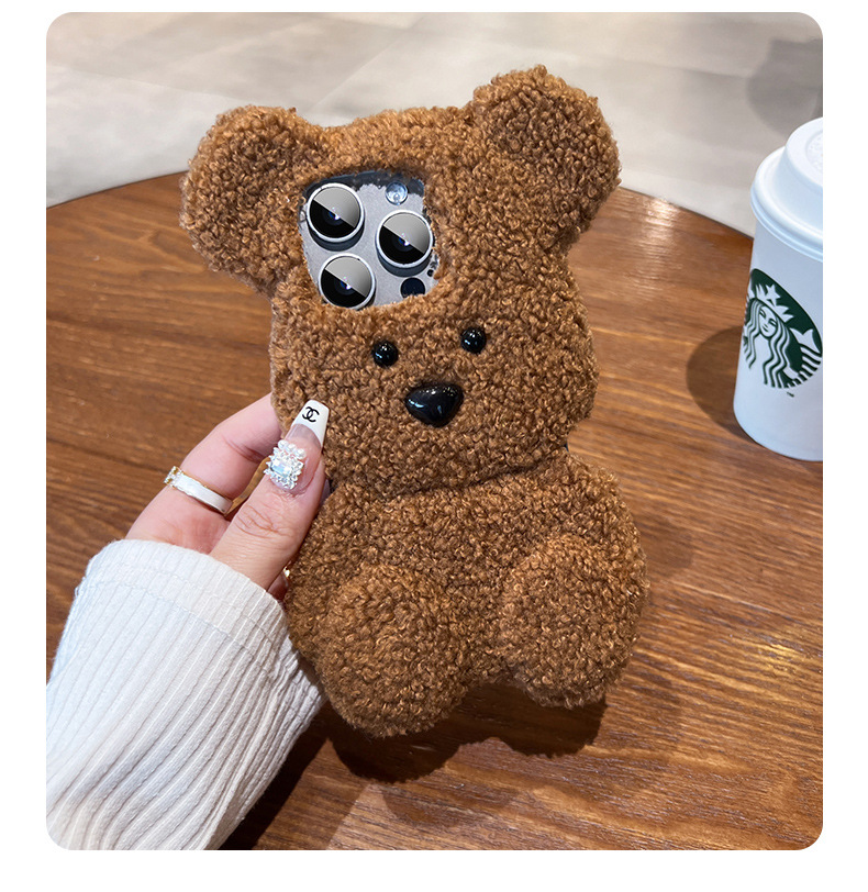 Cartoon Style Bear Silica Gel   Phone Cases display picture 3