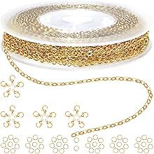 33ft GOLD Chain Stainless Steel Jewelry Chain