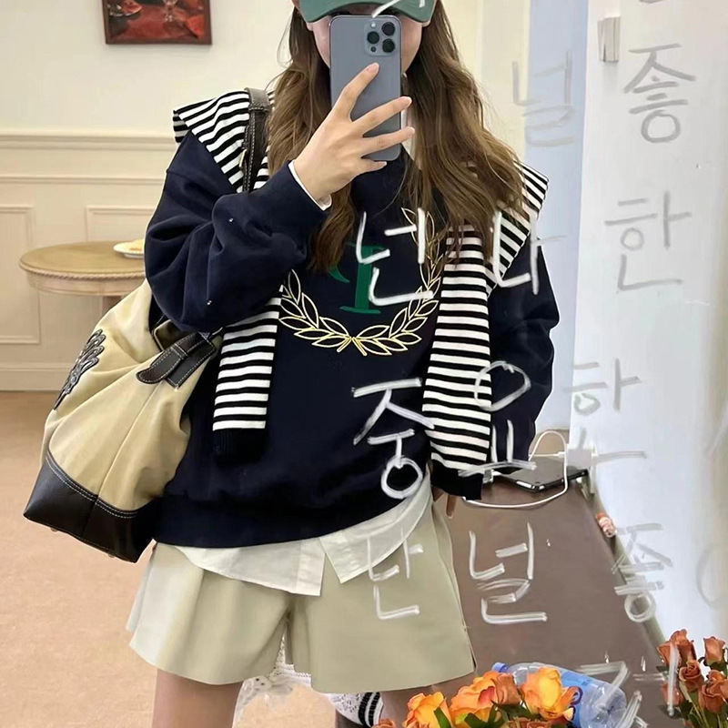 Chal a rayas para mujeres primavera nuevo temperamento de punto pequeño hombro delgado con suéter camisa bufandas