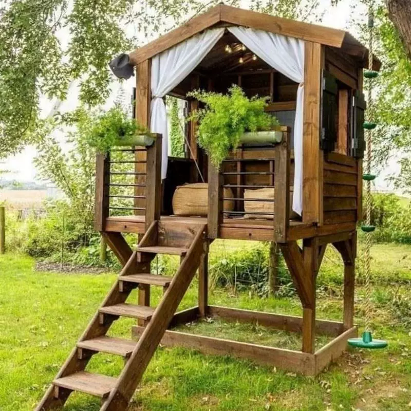 Наружная съемная сборка B & B Европейский антикоррозийный деревянный двор сад небольшой деревянный дом для детей