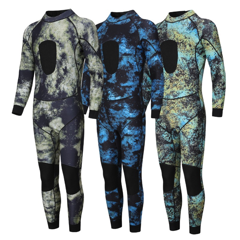 Neoprene Thermal 3mm Diving Suit One-Piece Diving Suit Surfing Suit Scr Diving Suit Camouflage Diving Suit