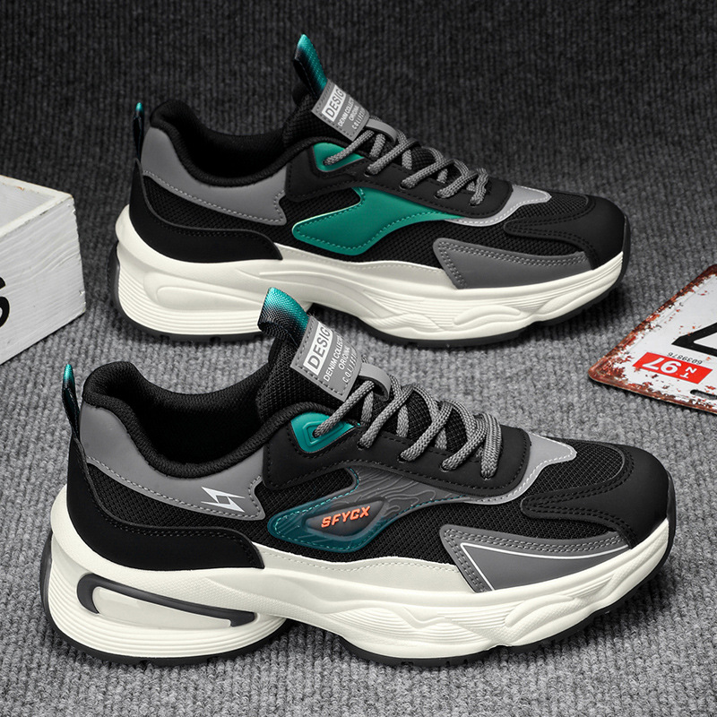 Primavera respirable zapatos de hombre 2026 nuevos zapatos de malla anti olor zapatos deportivos ociosos de moda de suela gruesa zapatos de moda