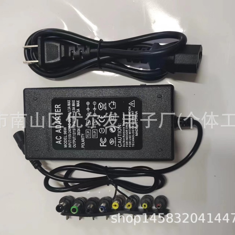 Adaptador de alimentación multifuncional de portátil de 96W 12 - 24V adaptador de alimentación de interfaz universal cargador ajustable image 3