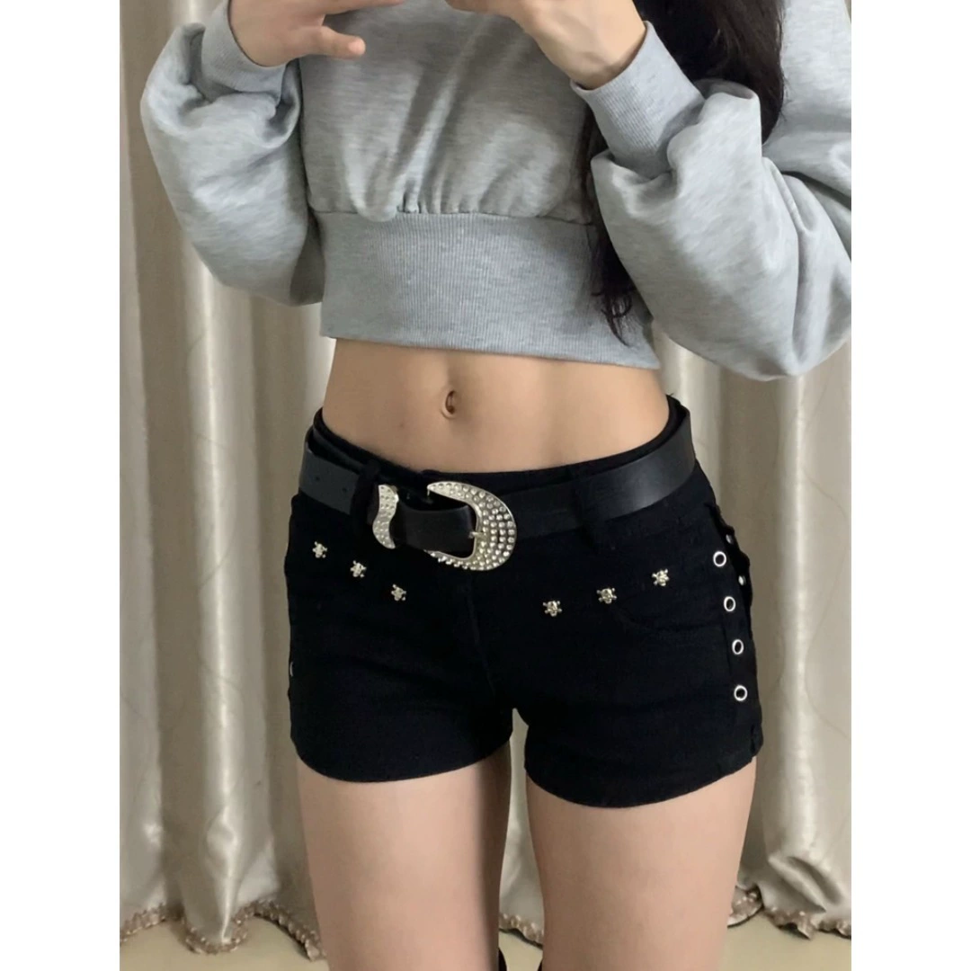 Shorts, summer elastic trousers, plus size, tight, fitted
