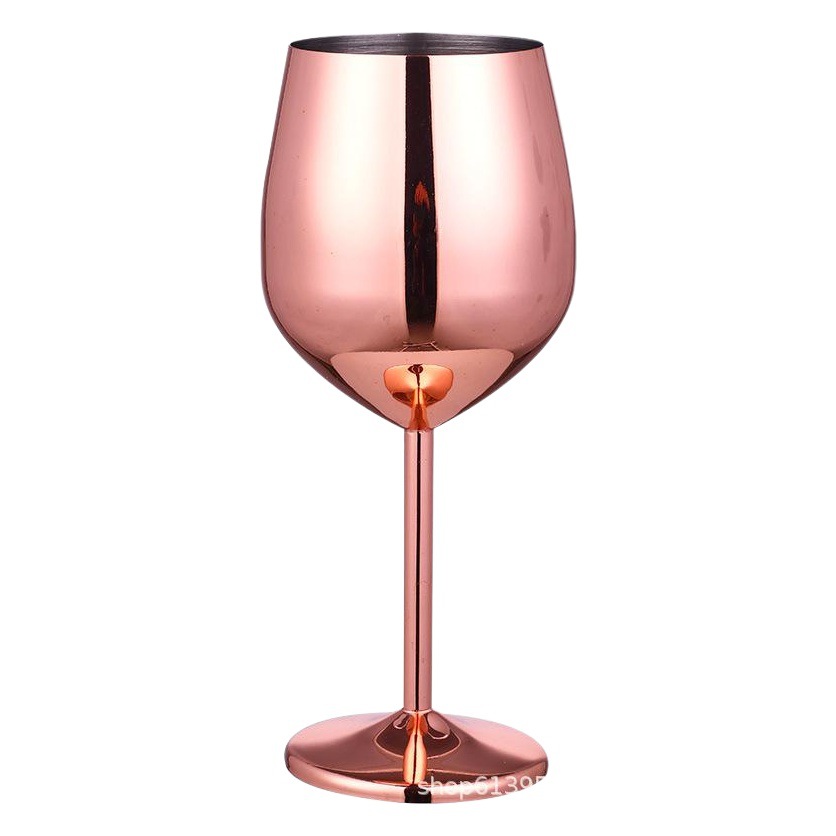 Copa de champán de acero inoxidable copa de vino cóctel vidrio creativo de metal copa de vino bar restaurante copa de oro rosa