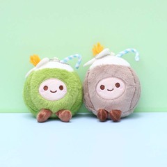 インターネット有名人ココナッツペンダントキーホルダーかわいいぬいぐるみトロピカルフルーツ人形クリエイティブカップルギフトハイエンド