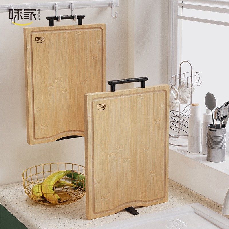 Weijia antibacteriano y a prueba de moho tabla de cortar de bambú cocina especial de doble cara tabla de cortar tabla de corte de pie tabla de cortar de frutas