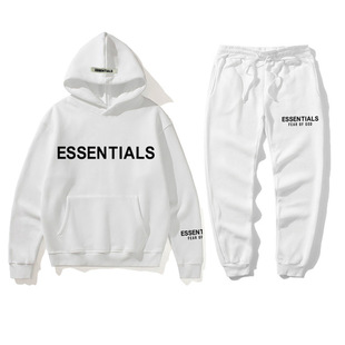 Fear of God Multi-Thread Essentials Hot-Selling New Hoodie Suit Fleece-Lined Sweatshirt for Men and Women W