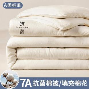 New Class a 7A Antibacterial Xinjiang Cotton Quilt, Washed Cotton Large Wrinkle Winter Quilt Core, Spring and Autumn Quilt for Home and Dormitory Use, Suitable for All Seasons