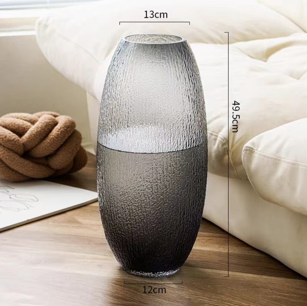 Botílica de vidrio Bodhisattva agua botánica rica bambú borracho reloj colgante de madera para el hogar decorados de flores hechos a mano