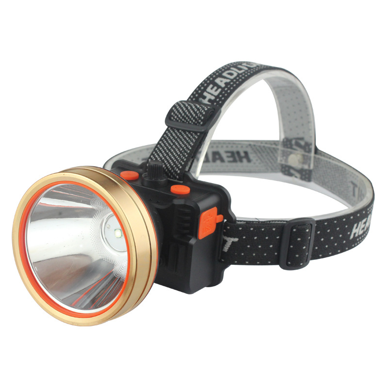 Cabeza montada Faro Pesca fábrica al por mayor LED fuerte luz de largo alcance faro al aire libre camping faro recargable