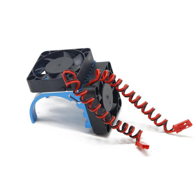 Rc Model Car 42mm Motor Dual Fan Radiator Cooling Cover Easy to Control 4082Arrma Typhoon Mojave Rc Model Car 42mm Motor Dual Fan Radiator Cooling Cover Easy to Control 4082Arrma Typhoon Mojave