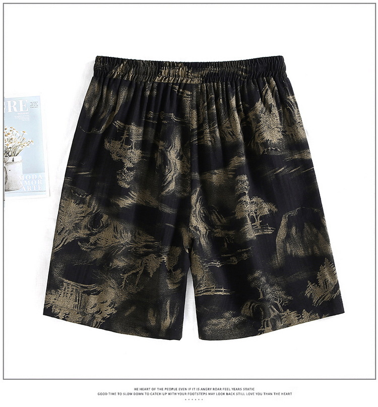 Herrars strandshorts i linneblandning lätta och andas_voghion.com