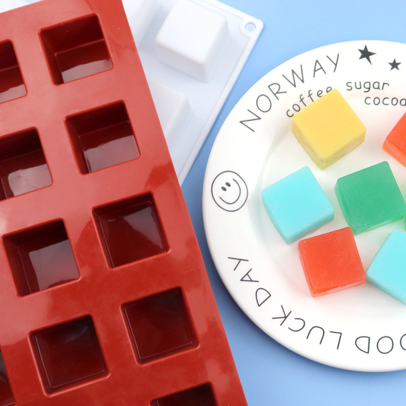 現物卸売り15連ブロックシリコンムースケーキ型アロマキャンドル型チョコレート型離型しやすい|undefined