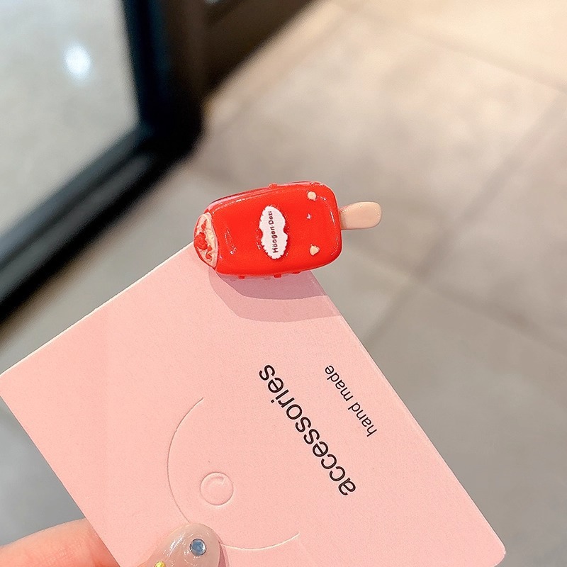 Tijeras de simulación divertidas bombilla pequeña horquilla tocado lado femenino frente Bangs clip de pelo roto horquilla accesorios para el cabello