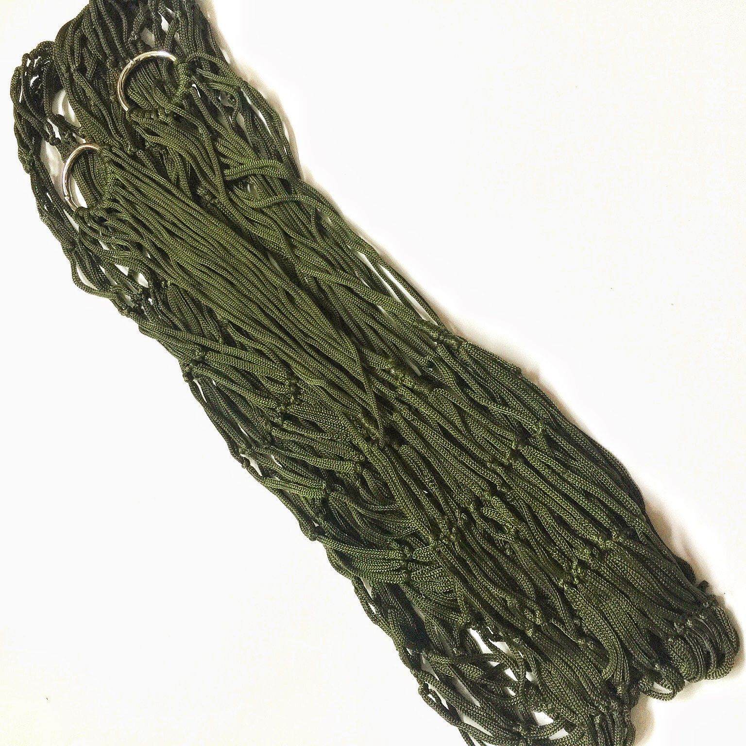 屋外キャンプハンモック大胆なメッシュナイロンロープシングルハンモックスイングレジャーアンチロールオーバーハンモックメッシュツリーベッド