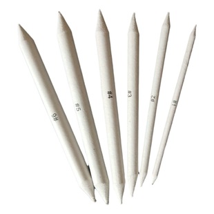 Sketchpaper Pen Solid Newsprint Paper Scraper Pen 6 Pack Painting Correction Pen Smear Pen