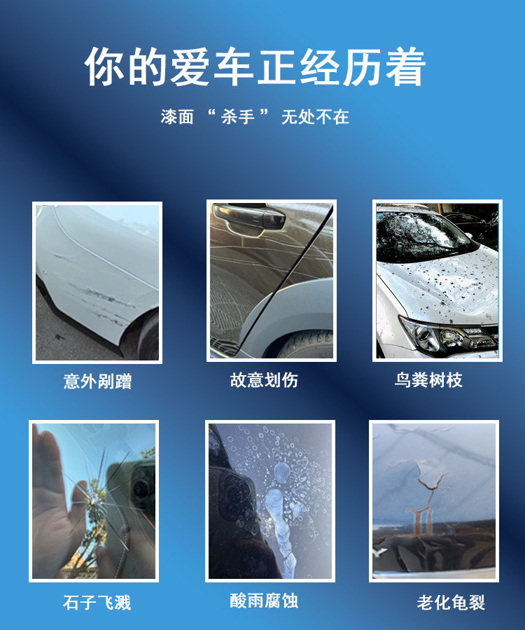 Cross-Border Supply of Invisible Car Wraps, Tpu Paint Protection Film, Heat Repair, Yellowing Resistance, Car Body Protection Film Wholesale