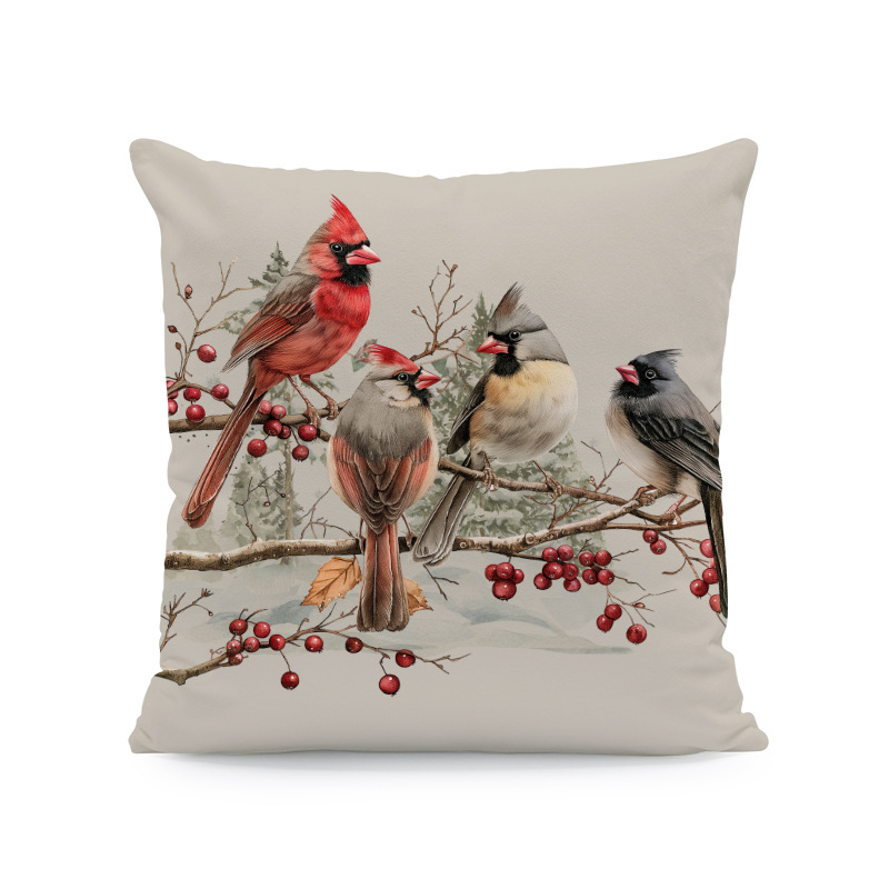 Venta caliente transfronteriza elementos de Navidad funda de almohada ambiente para el hogar sofá de decoración jardín patio festivo funda de cojín image 18