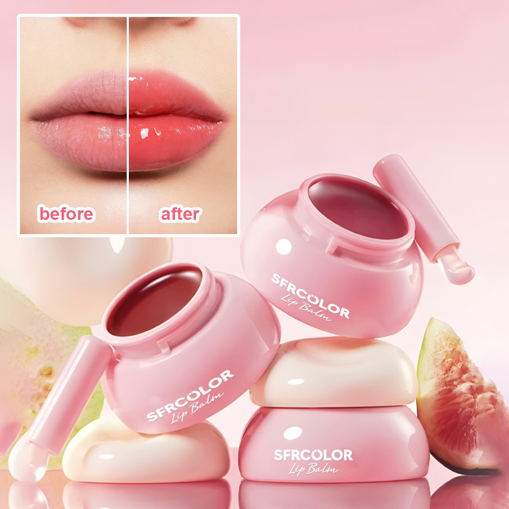 s.f.r color comercio exterior al por mayor estudiantes de la cara simple mujeres fácil de colorear la boca humectante doble uso lápiz labial con cepillo