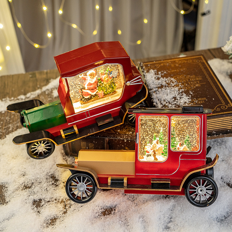 クリスマス装飾電気音楽雪ライトクリスマスギフト誕生日ギフトおもちゃシーン雰囲気装飾品|undefined