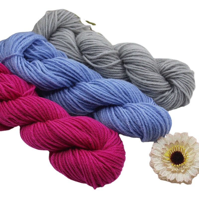 Оптовая Продажа с фабрики акриловая нить грубая шерсть ручной вязки крючком тапочки стелька подушка