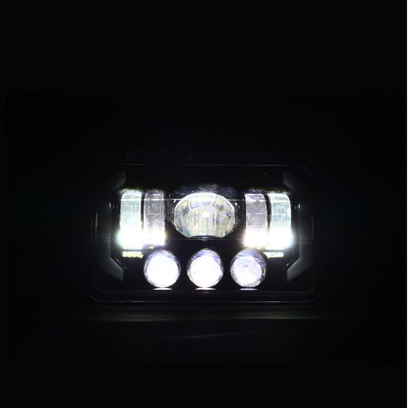 Faros LED de 5 pulgadas cuadrados Harley motocicleta general led luz delantera del automóvil modificación de la luz delantera