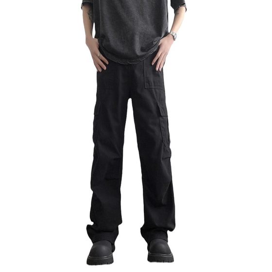 Paratroopers Workwear Pants Men's Summer Thin Teenagers Handsome cleanfit Straight Pants American Functional Style Casual Pants