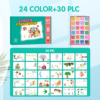 [Gift box] 24-color printing table +30 picture cards