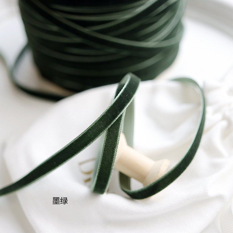1cm/0,6 cm cinta de terciopelo de color cinta de cisne cinta de bricolaje material hecho a mano cinta cinta cinta decorativa
