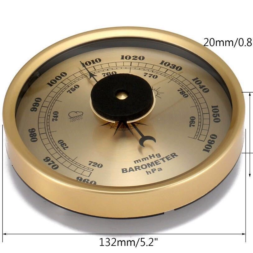 Механический стрелочный барометр 132 мм с металлической диафрагмой, доступны различные спецификации