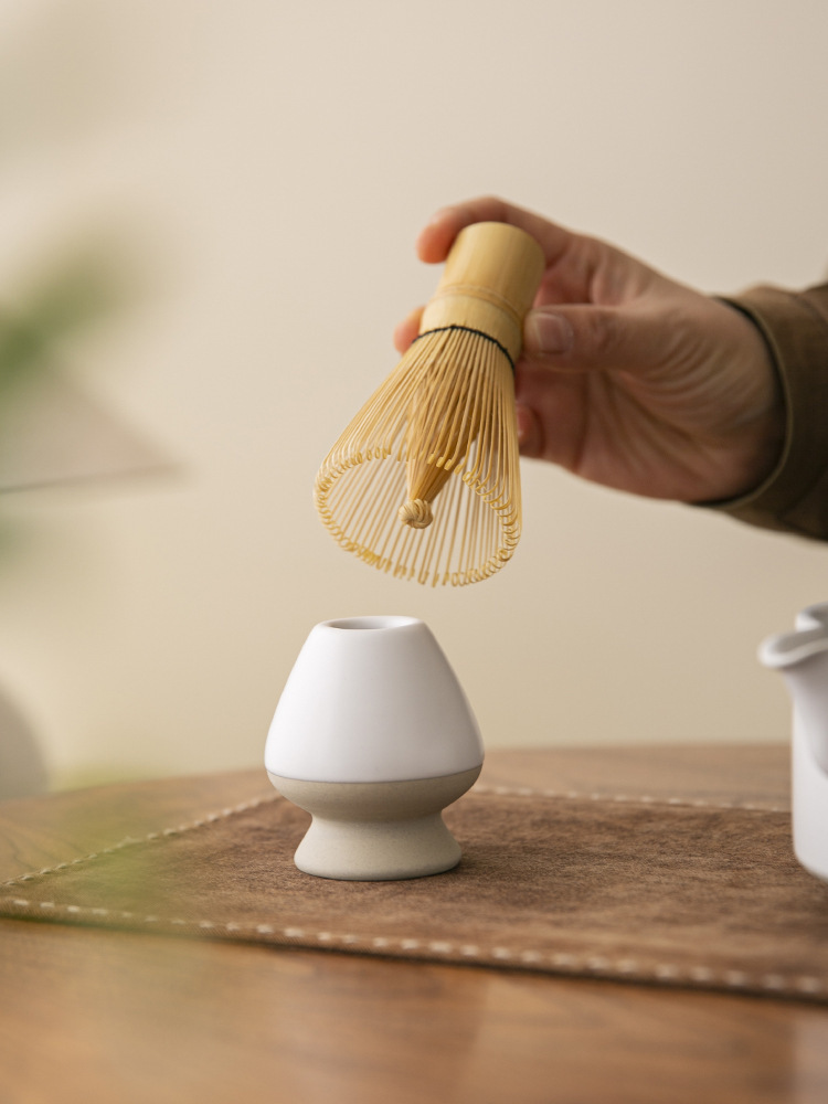 Ceramic Matcha Whisk Stand For Japanese Tea Ceremony Bowl Set_voghion.com