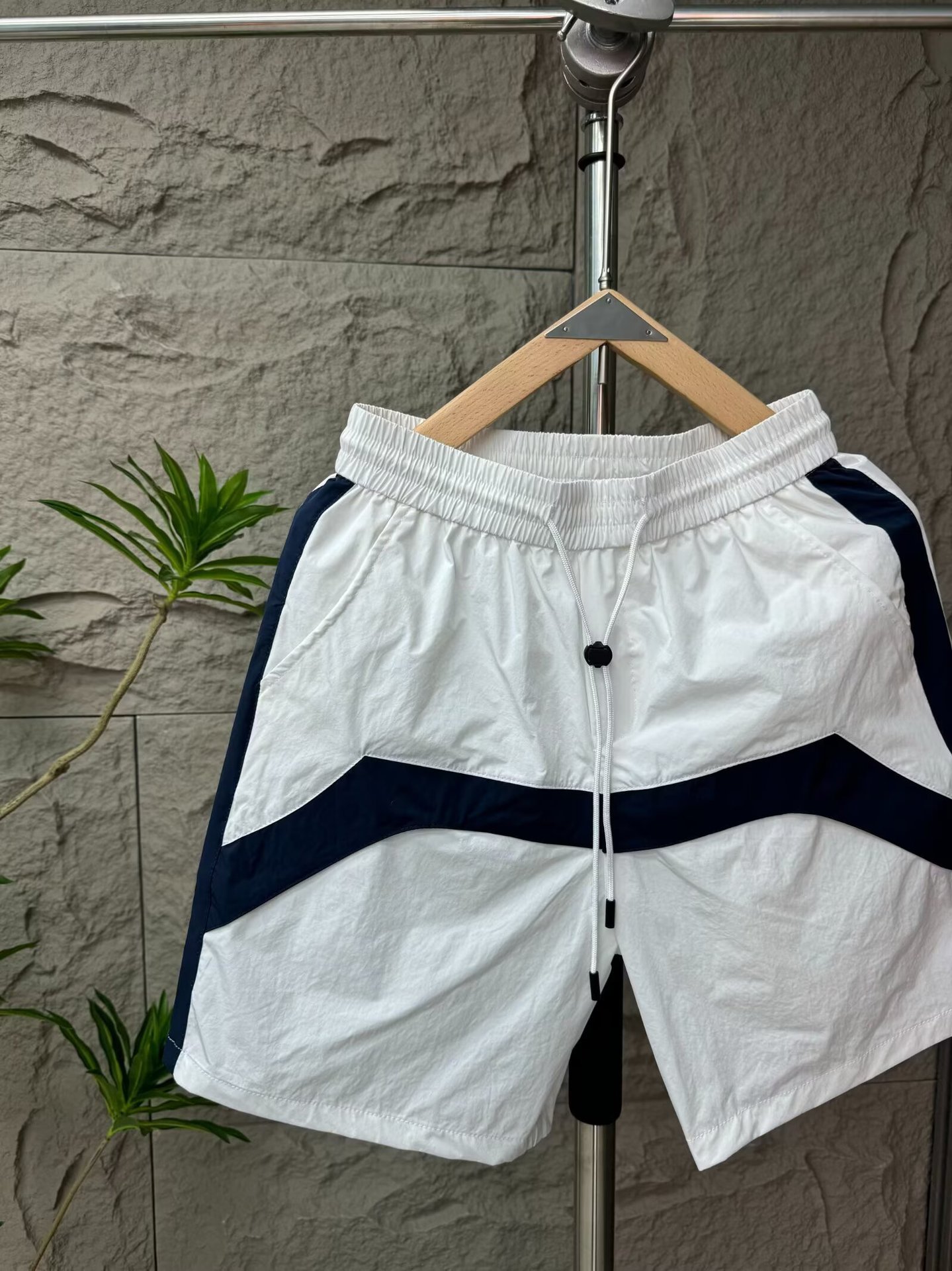 Men's Clothing Men's Summer Color Block Quick Drying Breathable Casual Shorts Versatile Trendy Five Point Mid Length Beach Sports Cool Pants_viptrois.com