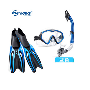 Factory Direct professional diving goggles breathing tube long flippers snorkeling three-piece suit