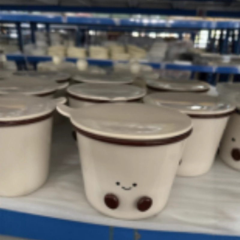 新款ins超可爱可可豆系列可爱沙拉泡面碗甜品碗沙拉碗|undefined