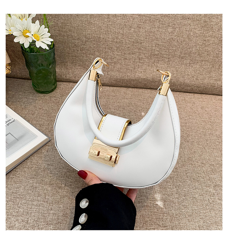 Retro Shoulder Bag For Women Crescent Armpit Bag Candy Colour_voghion.com