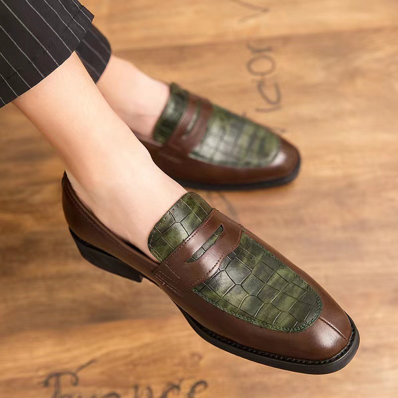 Men Oxford Loafers Synthetic Leather Leather Comfortable Square Toe Outdoor Evening Shoes_voghion.com