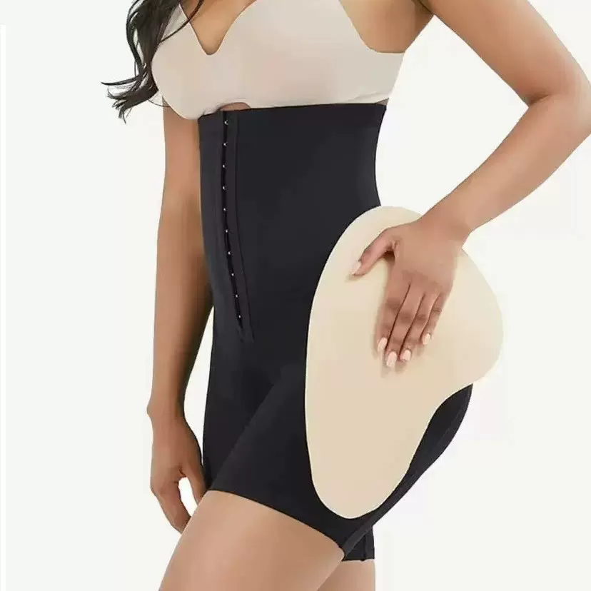 跨境吊带侧垫高腰束裤收腹提臀加强版产后术后收腹裤大屁股大臀