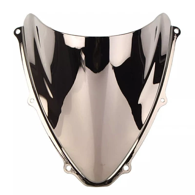 K6 motorcycle front windshield | Motorcycle front windshield - electroplated-silver