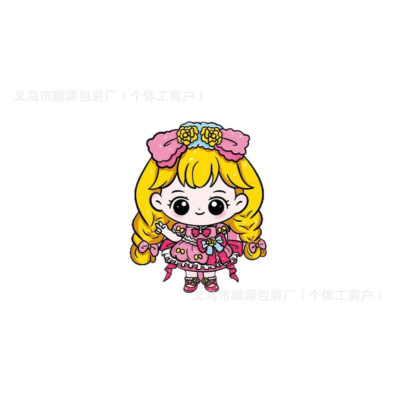 新款穷女孩富女孩磁力贴安静书18x18大本手工diy免裁剪换装贴纸书|undefined
