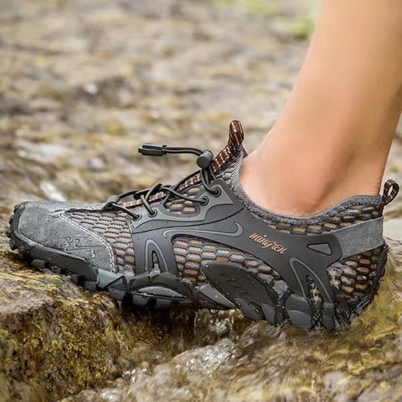 Men's Summer Wading Shoes Men's Shoes Breathable Mesh Shoes Lightweight Comfortable Hiking Shoes Outdoor Hiking Shoes Casual Shoes