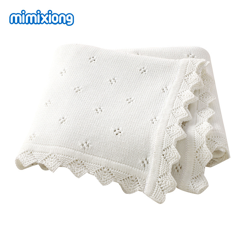 INS Hot Sale nuevo color sólido primavera otoño invierno hueco tejido manta manta