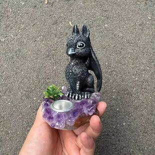 amethyst candle holder �Ͼ������Ƭ��֬�w�B���T̨��֬��ˇƷ