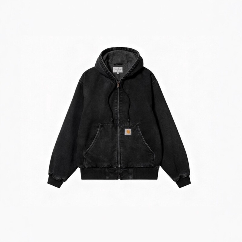 Carhartt-style zip-up hooded sweatshirt, 3D digital print, autumn and winter cross-border hot-selling jacket, American retro trendy top Carhartt-style zip-up hooded sweatshirt, 3D digital print, autumn and winter cross-border hot-selling jacket, American retro trendy top