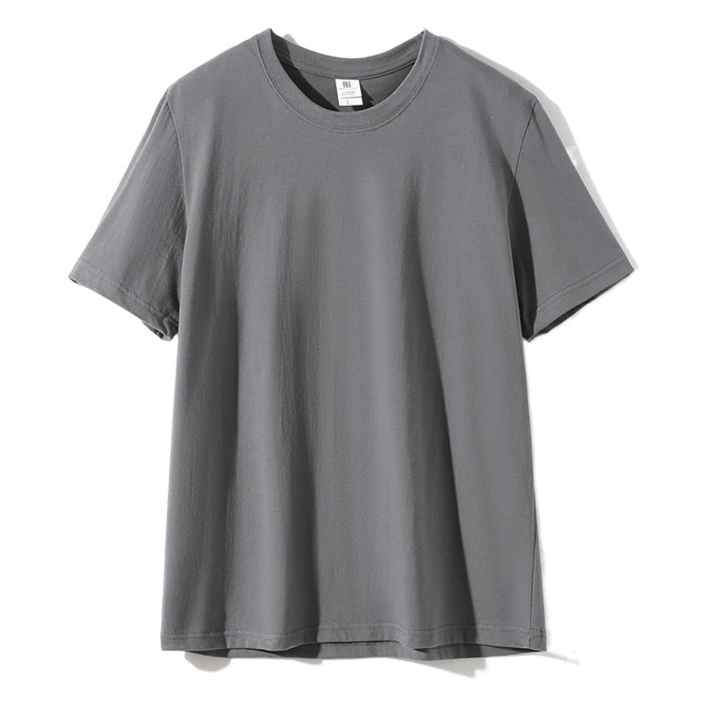 Мужская футболка с коротким рукавом, 190 г, 24 шт., хлопок, однотонная, с круглым вырезом, оптом, без печати, для рекламы, нанесения логотипа своими руками