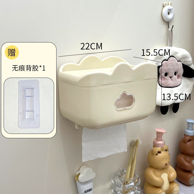 Baño pequeño armario sin perforación inodoro superior estante de almacenamiento Baño todo tipo de caja de almacenamiento de toallas colgadas en la pared