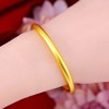 Xiaohongshu Ancient French 5mm inheritance bracelet Vietnamese Sand Golden Girl Douyin Ancient Fa for a long time will not fall off the color circle bracelet