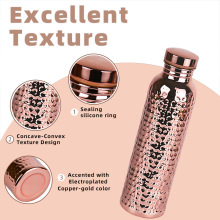 Leakproof 800ml Electroplated Stainless Steel Water Bottle