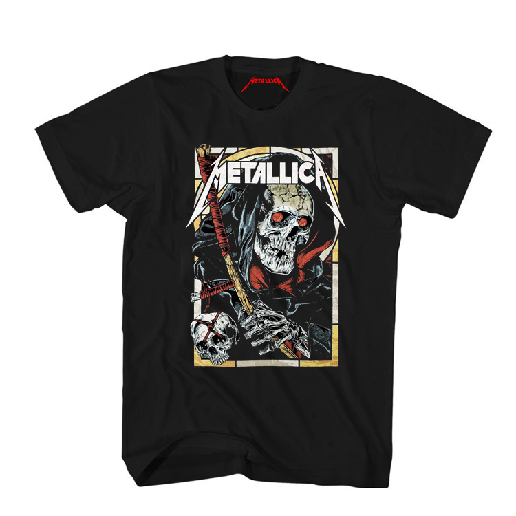 MetallicaT Shirt Heavy Metal New Arrival Album Cover Gothic Style Dark Rock Pure Cotton Short Sleeve T-Shirt MetallicaT Shirt Heavy Metal New Arrival Album Cover Gothic Style Dark Rock Pure Cotton Short Sleeve T-Shirt